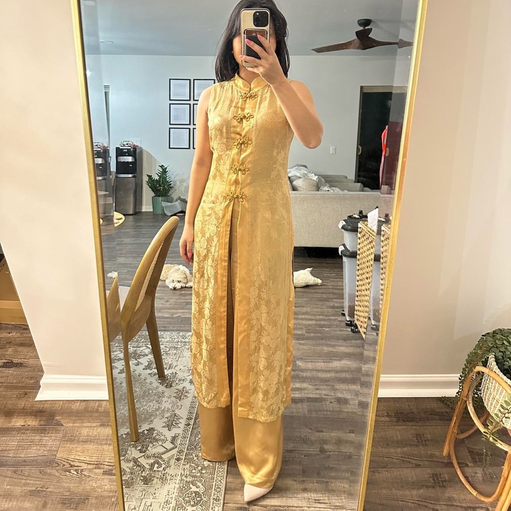 Vietnamese ao dai silk set
